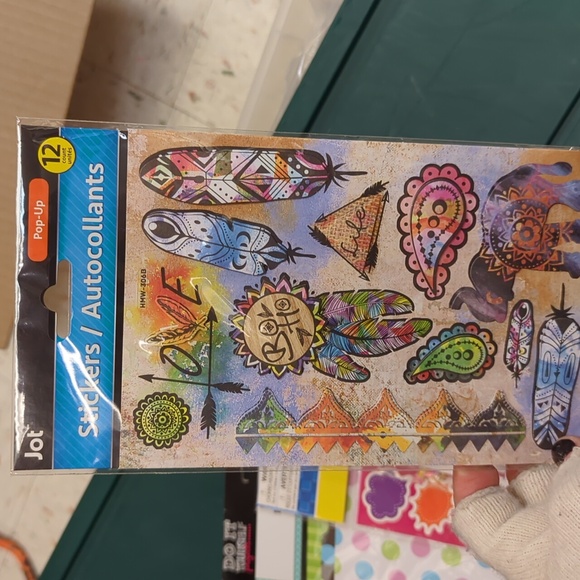 Assorted scrapbooking stickers and paper NWT 10 packs total! - Picture 3 of 9